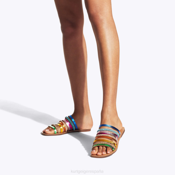 Kurt Geiger mujer londres margarita arcoiris 2LPR222 | calzados combinación de metales